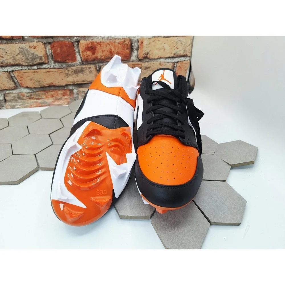 Air Jordan 1 Low TD Shattered Backboard Men's Size 15 Football Cleats FJ6245-801